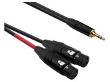 Cablu Jack 3,5mm la XLR feminin 3pin, 1,5m, negru