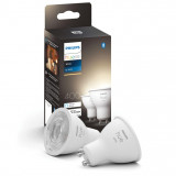 Set 2 becuri LED Philips Hue White, inteligente GU10 - RESIGILAT