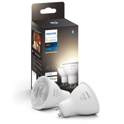 Set 2 becuri LED Philips Hue White, inteligente GU10 - RESIGILAT foto