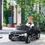 HOMCOM BMW masina electrica 6V cu telecomanda, neagra, Negru