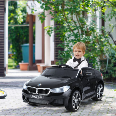 HOMCOM BMW masina electrica 6V cu telecomanda, neagra foto