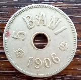 (MR17) MONEDA ROMANIA - 5 BANI 1906 J, REGALISTA, CAROL I