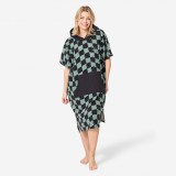 Poncho surf peste 150 cm &icirc;nălțime- 500 Wavy Kaki Adulți