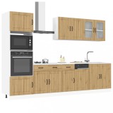 Set dulap de bucătărie 7 piese &bdquo;Kalmar&rdquo; stejar artizanal lemn