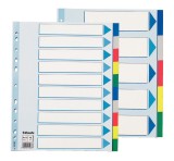 Separator index plastic Esselte A4 Maxi 10 culori