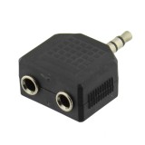 Spliter jack tata 3,5mm stereo - 2 x jack mama 3,5 mm stereo - 126610