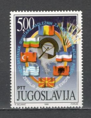 Iugoslavia.1998 Reuniunea Ministerelor de Posta din Europa de sud-est SI.618 foto