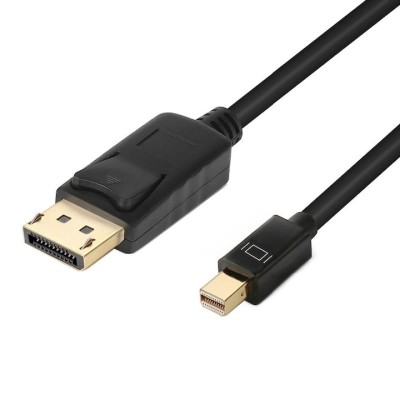 Cablu Mini DISPLAYPORT - DISPLAYPORT, Thunderbolt, 1.8m, rezolutie 4k, mufe aurite, tip tata-tata, 4K si 2K foto