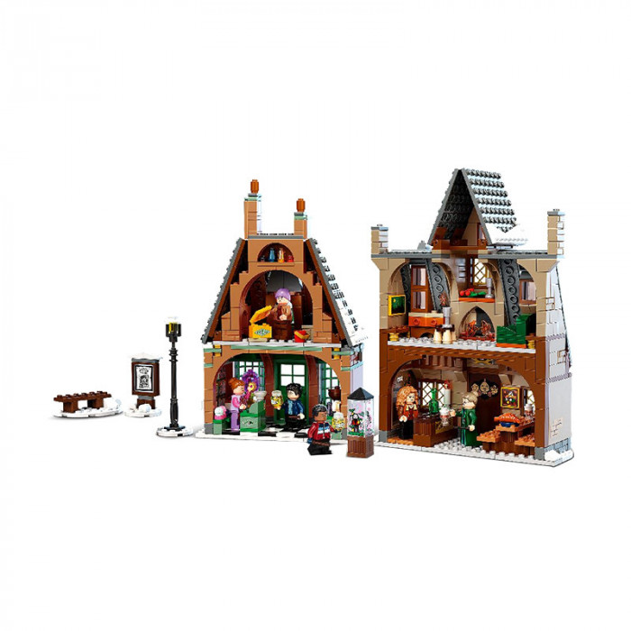 Set constructie Lego Harry Potter Hogwarts Hogsmeade, plastic, 6 figurine incluse, 8 ani+
