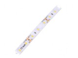 Bandă LED alb cald 2835, 60 LED/m, 10mm, IP64, 120&deg;, 12W/m, 12VDC