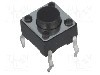 Microintrerupator 6x6mm, OFF-(ON), SPST-NO, NINIGI -