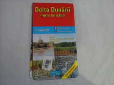 DELTA DUNARII - HARTA TURISTICA