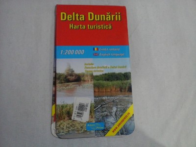 DELTA DUNARII - HARTA TURISTICA foto