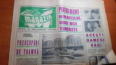 magazin 11 septembrie 1971-art si foto orasul piatra neamt si cheile turzii foto