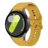 Curea din silicon 20 mm, THD, compatibila Samsung Galaxy Watch 7, Galaxy Watch 6, galben