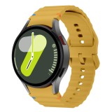Cumpara ieftin Curea din silicon 20 mm, THD, compatibila Samsung Galaxy Watch 7, Galaxy Watch 6, galben