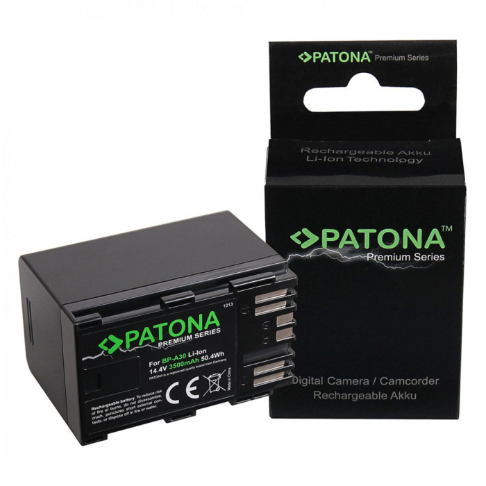 Acumulator replace Patona Premium pentru Canon BP-A30 - 1313