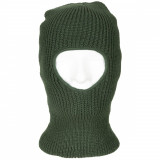 Cagula Acrylic, Groasa si Elastica, Adult Balaclava &quot;1 gaura&quot; Green MFH 10893B