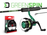 Set pentru pescuit la spinning GreenSPIN 2,10 M - Delphin, Lansete Spinning