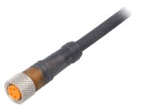 Conector M8 Mamă 4 PIN cu Cablu 25m Drept
