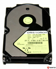 HDD Imprimanta 3.5 Inch PATA 1058.5MB 2051 CYL, 16 Heads, 63 Sec/T NEC D5S1050S 134-507066-304 foto