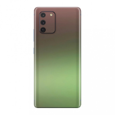 Set Folii Skin Acoperire 360 Compatibile cu Samsung Galaxy S10 Lite (Set 2) - Wraps Skin Chameleon Avocado Metallic foto