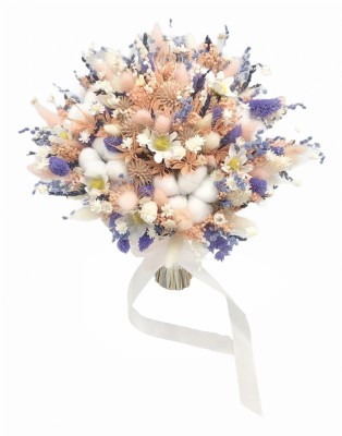 Buchet de Flori Eventissimi - Plante Uscate, Multicolor, predominant somon foto