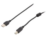 Cablu USB 2.0 A-B aurit 1,8 m