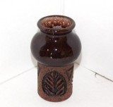 Vaza ceramica smaltuita hand made - Arabesque 4 - Laholm Keramik, Suedia