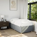 VidaXL Cadru de pat fără saltea, gri deschis, 80x200 cm, textil