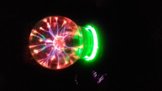 Glob cu Plasma 6 inch model tesla din sticla foto