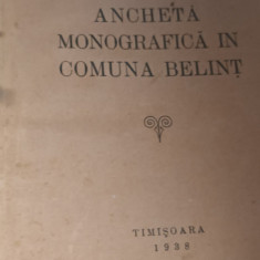 ANCHETA MONOGRAFICA IN COMUNA BELINT