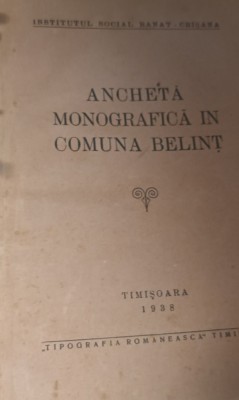 ANCHETA MONOGRAFICA IN COMUNA BELINT foto