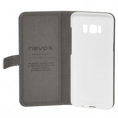 Husa de piele NEVOX Ordo Book Samsung Galaxy S8 White foto