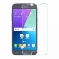 Pachet husa protectie Samsung Galaxy J3 2017 Slim TPU Transparent cu folie de sticla gratis