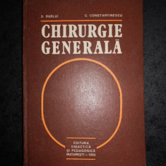 D. BURLUI, C. CONSTANTINESCU - CHIRURGIE GENERALA (1982, editie cartonata)