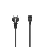 Cablu alimentare Hama 200736, priza cu 3 pini, pentru notekook, 2.5m, negru