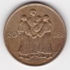 Moneda Romania 20 Lei 1930 Hora KN - Numismatica