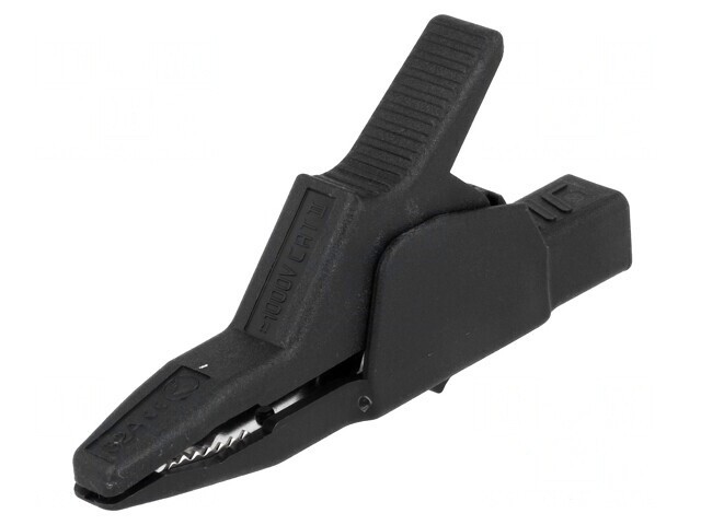 Bornă Crocodil Neagră 34A 300V 30mm