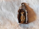 MEDALION RELIGIOS sculptat manual EXCEPTIONAL de colectie VECHI splendid UNIC