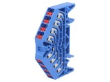 Conector Șine Albastru 1,5mm2 Piste 4 Borne 16 10A