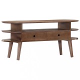 Cumpara ieftin Comoda TV, 110x35x50 cm, lemn masiv de acacia