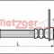 Conducta / cablu frana PEUGEOT 406 Estate (8E/F) (1996 - 2004) METZGER 4111159