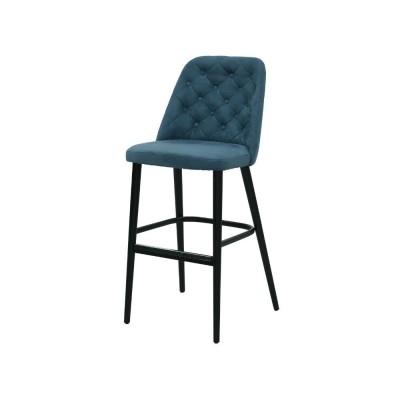 Scaun de bar albastru in diferite materiale ✔ model SCOT foto