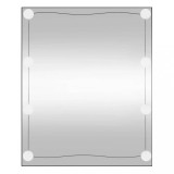 Cumpara ieftin Oglinda de perete cu lumini LED 50x60 cm sticla dreptunghiular