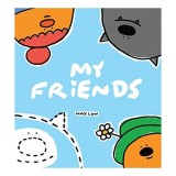 Carte My Friends, Picture Book pentru Copii, Ilustrații Colaj, Tematică Prietenie