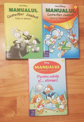 Set 3 carti Manualul Castorilor Juniori (Nr. 1, 2 si 3) foto