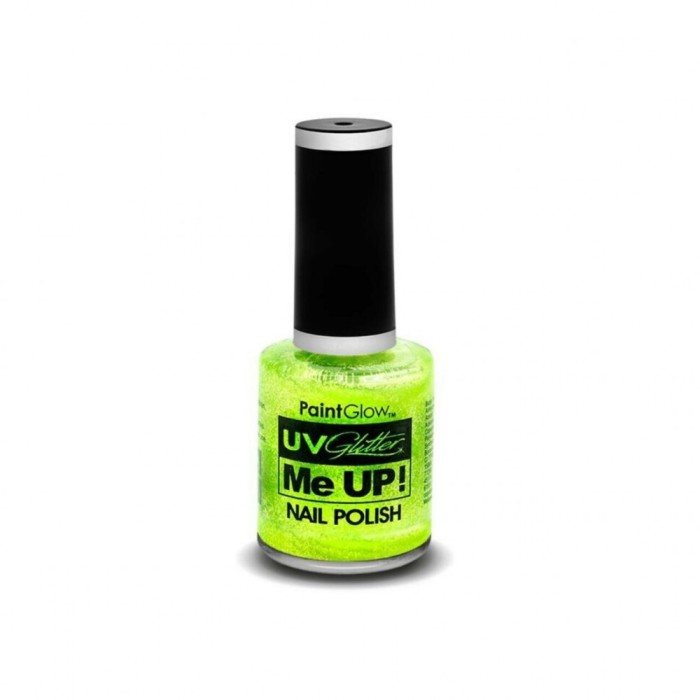 Lac de unghii cu sclipici, stralucitor in lumina UV, Glitter Me Up! UV, A41 Mint Green