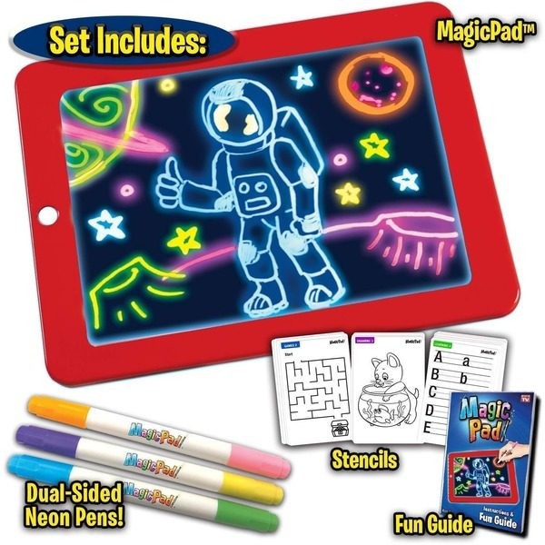 Tableta de desen interactiva cu 8 efecte luminoase, Magic Pad