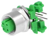 Soclu M12 4 Pin Mamă Ethernet 90&deg;